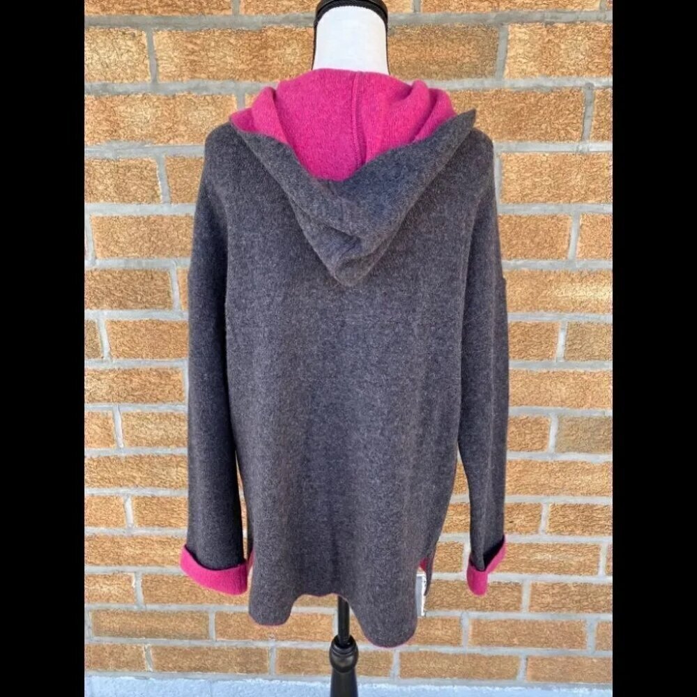 Chiaramente Open Front Hooded Cardigan Large - Picture 7 of 15